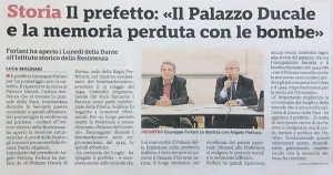 La conferenza del Prefetto Forlani sul Palazzo Ducale di Parma
