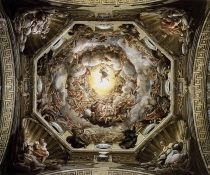 La cupola del Duomo di Parma, affrescata dal Correggio
