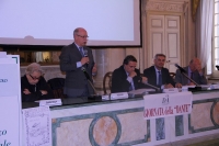 Al tavolo della conferenza Il Prefetto di Parma dott. Giuseppe Forlani